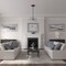 Ekena Millwork Alexa Ceiling Medallion (Fits Canopies up to 3"), Hand-Painted Firebrick, 15"OD x 1 3/4"P CM14AXFIF - alternate 5